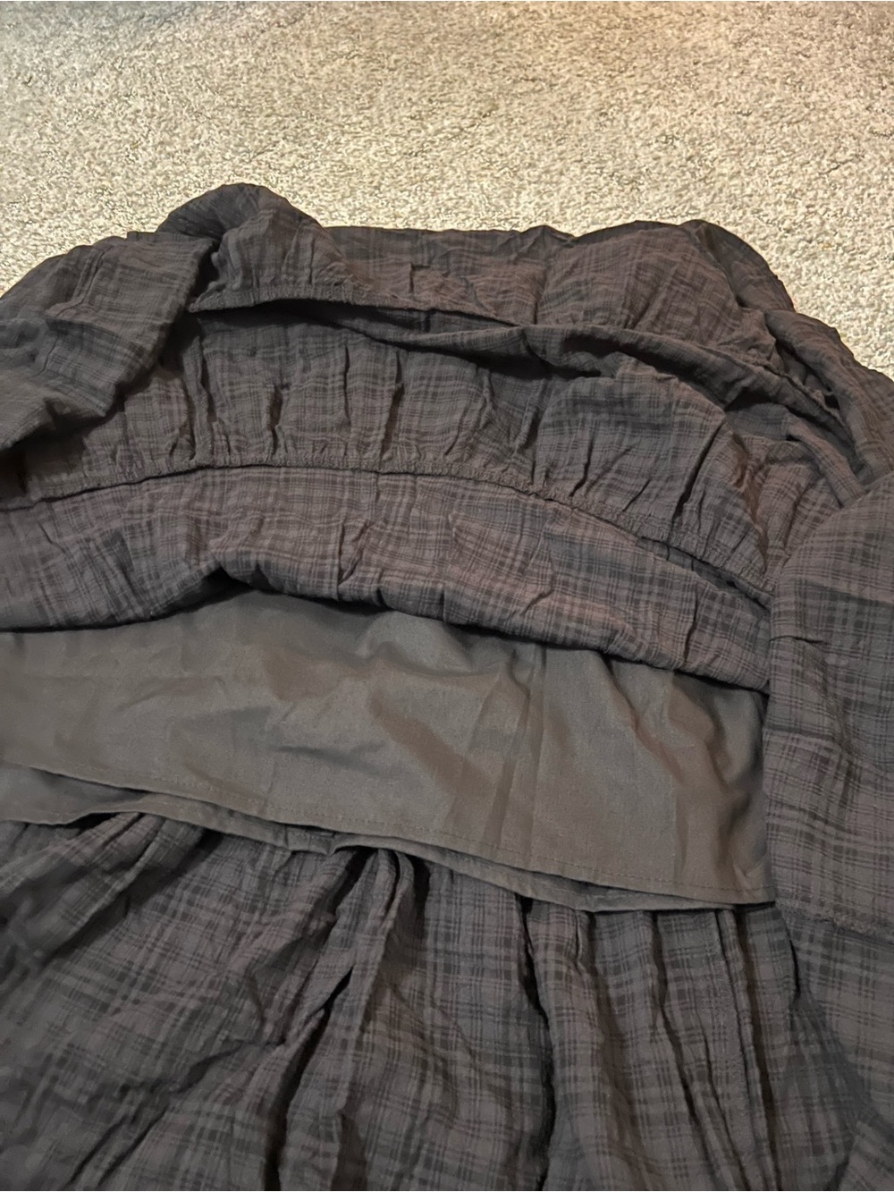 LC Lauren Conrad Black Tiered Midi Skirt - Picture 4 of 5